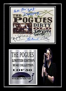 THE POGUES   SIGNED  FRAMED