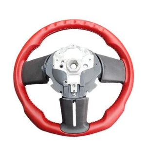 Volante de cuero rojo DR3Z-3600-EC para Ford Mustang 2010-2012 2013 2014 - Imagen 1 de 5