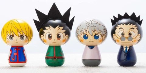 Hunter x Hunter Japanese Kokeshi Doll Usaburo Gon/ Kirua/ Kurapika/ Leorio 1PC Cover