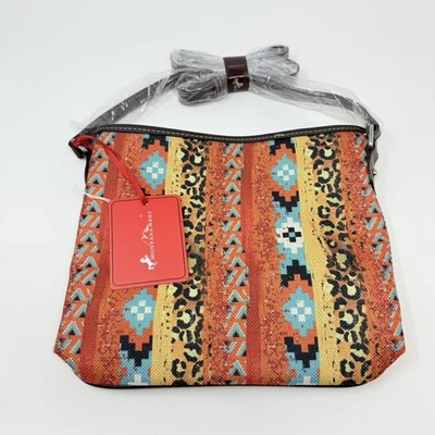 NWT Montana West Aztec Print Purse Western Canvas Crossbody Bag Coffee - Image 1 of 4
