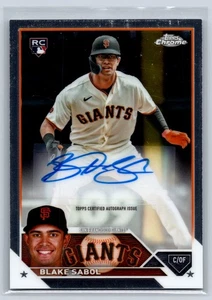 2023 Topps Chrome Update #AC-BSA Blake Sabol Autographs - Bild 1 von 2