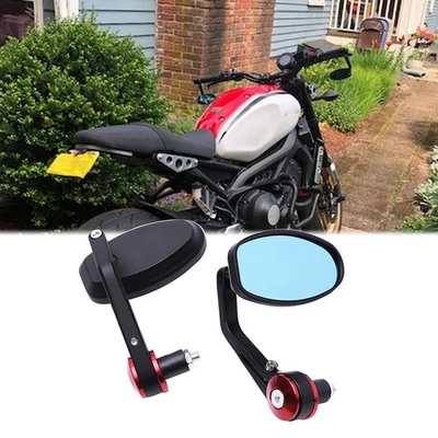 2x Espejos retrovisores antideslumbrantes de barra de 7/8" para bicicleta de calle Yamaha Honda Kawasaki Suzuki Foto 1 de 4