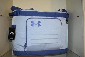 Bolso de Mano Under Armour Cooler Aislado Extensible Superior 30 Latas Celeste Púrpura Nuevo con Etiquetas - Imagen 1 de 6
