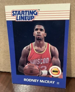 Tarjeta de alineación inicial Kenner 1988 Rodney McCRAY - HOUSTON ROCKETS - Imagen 1 de 2