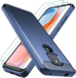 Funda Motorola Moto G Play 2021 con Protector de Pantalla,Protección Militar Parachoques - Imagen 1 de 5