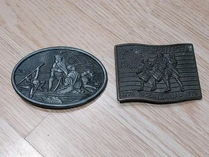 Belt Buckle Vintage Spirit Of '76 Bicentennial Drum & Fife 1776-1976 - Picture 1 of 7