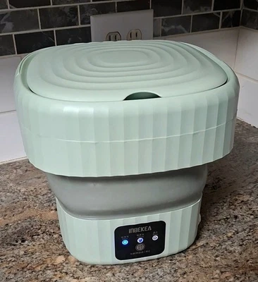 INBEKEA Foldable Mini Washing Machine – Portable w/ Power Adapter  - Image 1 of 4