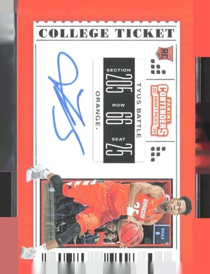 2019-20 Panini Contenders Draft Picks - Tyus Battle #115 Rc Auto - Image 1 of 2