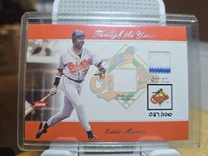 2002 Fleer Through The Years Eddie Murray Triple  Game Used Jersey Patch 27/100 - Picture 1 of 2