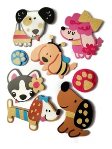 DOGS Animal - Crafter's Square 3D Pop Up Scrapbook Craft Sticker - Picture 1 of 1