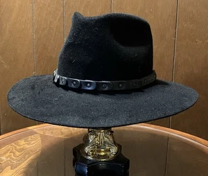 Vintage Stetson Gun Club Cowboy Hat (7 1/4 Black) - Picture 1 of 11