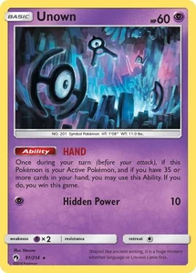 Unown 91/214 Sm-Lost Thunder REG - Picture 1 of 1