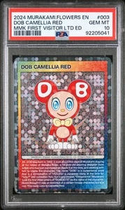 PSA 10 Takashi Murakami Flowers DOB Camellia Red First Vistor Kyoto - Bild 1 von 2