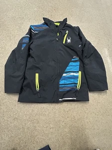 Spyder Boys Enforcer Jacket Size 16 black base with blue, white, and neon green - Picture 1 of 7
