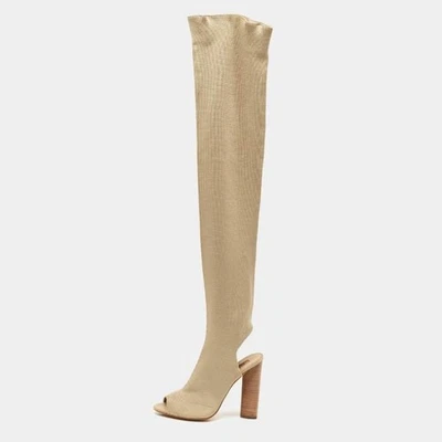 YEEZY SEASON 2 GOLD HIGH KNIT BOOTS Kanye West EUR 35-40 Authentic 750 350 - Image 1 of 4