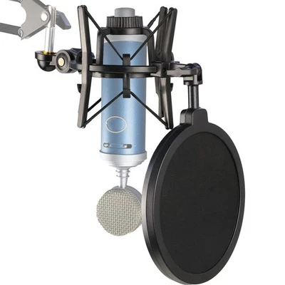 YOUSHARES Bluebird Shock Mount with Pop Filter, Windscreen and Shockmount to Reduce Vibra