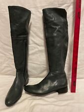 NWOB Alberto Fermani over the knee all genuine leather gray boots Sz IT37 US7