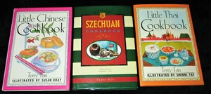 3 Cookbook Set by Terry Tan LITTLE: CHINESE - SZECHUAN - THAI Asian HCs 1990s - Picture 1 of 12