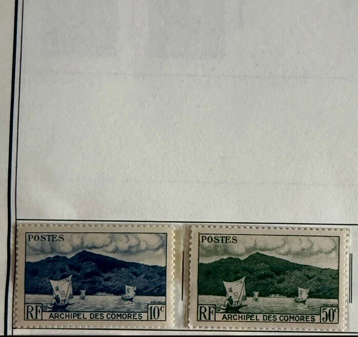Lote de 3 Archipiélago de Comoras/Sellos postales/Veleros/Ver ambas fotos/MNH/O Foto 1 de 1