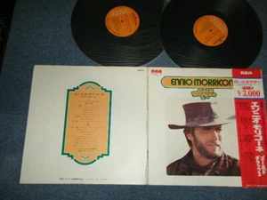 ENNIO MORRICONE Clint Eastwood Japan 1974 RCA-8037~38 NM 2-LP+Obi GOLD DELUXE - Picture 1 of 11