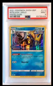 Pokémon BSP Inteleon Holo #113 PSA 9 Estampado de prelanzamiento - Imagen 1 de 2
