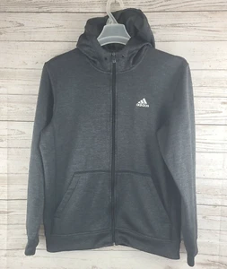 Sudadera con capucha atlética con capucha con cremallera completa Adidas para hombre talla Med gris - Imagen 1 de 12