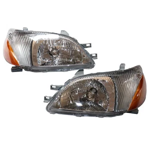 Par de faros izquierdo y derecho para Toyota Echo 2000 2001 2002 1,5 L L4 faros L+R - Imagen 1 de 11