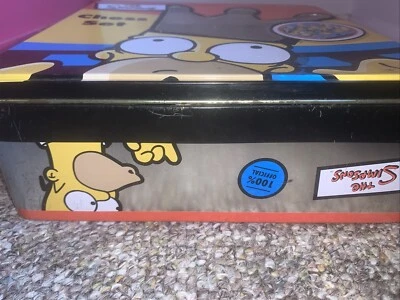 Vintage The Simpsons Chess Set Complete in Tin Box Complete, Y2K -READ - Image 1 of 4