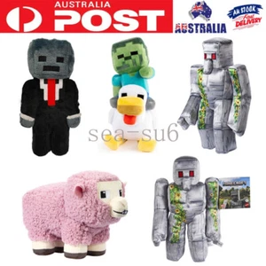2025 Minecraft Plush Toys Dolls Stuffed Animal Soft Plushies Kids Birthday Gift - Picture 1 of 17