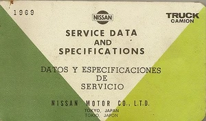 Service data and specifications, Nissan motor co, 1969, truck, camion - Picture 1 of 1
