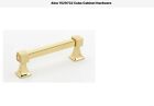 Alno A985-35 Polished Brass Cube 3-1/2" Center To Center Handle Cabinet Pull