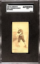 1887-1888 Old Judge N172 #259-3 Theodore Kennedy SGC A Des Moines Rare Player