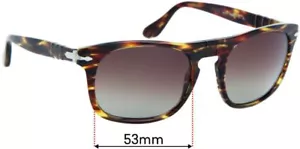 Lentes de repuesto para gafas de sol SFx para Persol 3018-s - 53 mm de ancho - Imagen 1 de 26