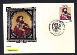 Italia 2024 : Marco Polo - Cartolina Ufficiale Poste Italiane - Imagen 1 de 1