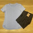 Pantalones Cortos Para Mujer Para Gimnasio Yoga Conjunto De Camiseta 7144