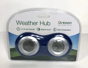 Oregon Scientific Weather Hub Forecaster BA168 Blue Magnet Mount - Picture 1 of 8