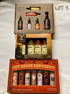 Hot Sauce Showdown Assorted Box Set (3 Flavors) - Yellowstone Edition New In Box - Imagen 1 de 9