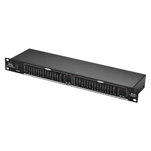 Graphic Equalizer 15-Band Stereo EQ 1U Rack Mount 2-Channel for Home Audio T1N4 - Picture 1 of 9