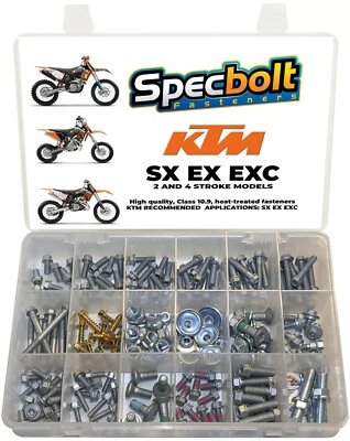 Kit de pernos EURO SPEC para KTM 2 TIEMPOS 4 TIEMPOS SX SX-F EXC-F XC-W XC Foto 1 de 4