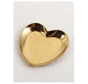 NEW Gold Heart Shaped Tray for your Valentine. 8”H x 3.3”W - Picture 1 of 2