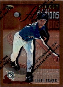 1996 Topps Finest Kevin Brown . Florida Marlins #286