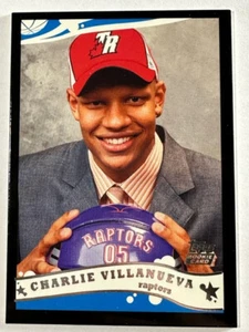 2005-06 Topps Black Toronto Raptors Basketball Card #227 Charlie Villanueva /500 - Picture 1 of 2