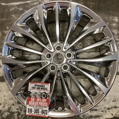 Ford Edge 2020 2021 2022 10255 96732 aluminum OEM wheel rim 20 x 8.5 Polished - Image 1 of 3