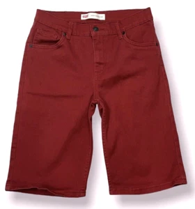 Levi's 505 Regular Red Young Men’s Boy’s Shorts Size 18 Reg Inseam 11" Waist 29" - Picture 1 of 10