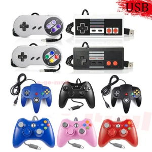 Wired USB N64 SNES Controller Game Pad Joypad for Windows PC Raspberry/Xbox 360 - Picture 1 of 138