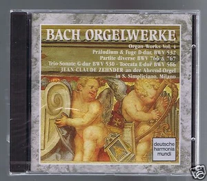 JS BACH CD (SEALED) ORGAN WORKS VOL 4 / JEAN CLAUDE ZEHNDER - Imagen 1 de 2