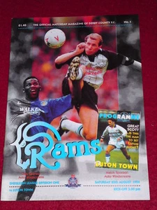 PROGRAMA - Derby County v Luton - 20 de agosto de 1994 - Imagen 1 de 1