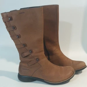 MERRELL Tetra Launch Waterproof Boot Women 8.5 US Cherry Brown Suede J40098 - Picture 1 of 13