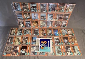 Star Wars Topps SERIES 5 ๐ ๐ก๐ต๐ 1977 "Orange" COMPLETE SET Cards + WRAPPER - Picture 1 of 17