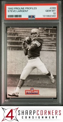1992 PRO LINE PROFILES #299 STEVE LARGENT HOF POP 5 PSA 10 - Image 1 of 3